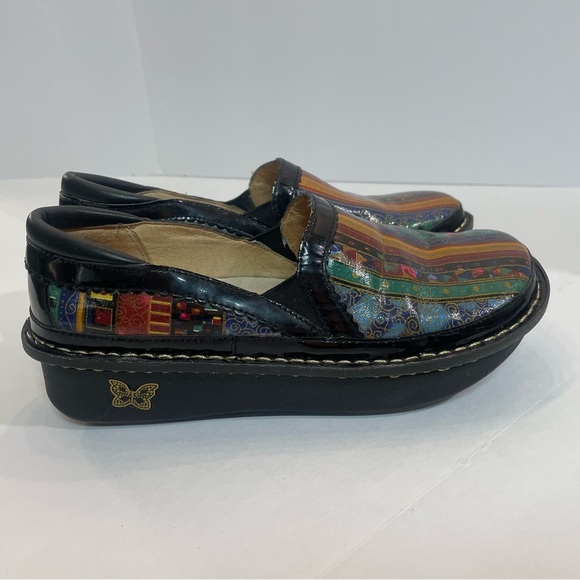 Alegria Debra Blue Mural Patent Leather Shoe Size 38 (8/8.5) - Picture 8 of 8